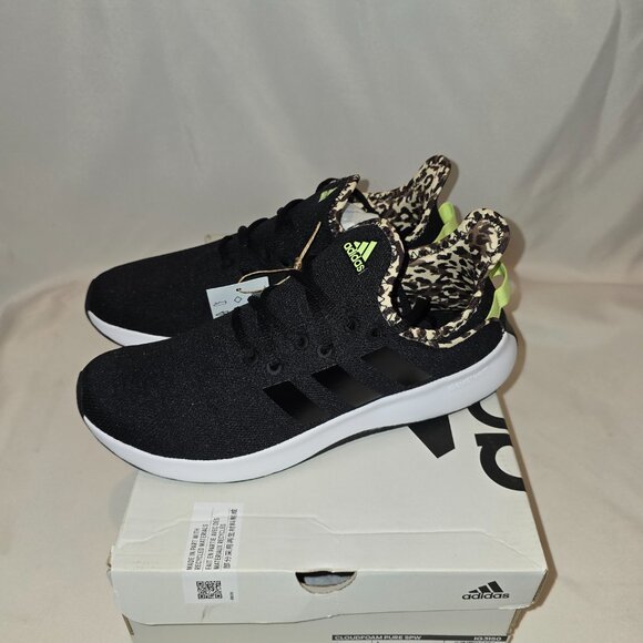 Adidas Cloudfoam Pure SPW Women's Size 9, Black w/Leopard New in box - Picture 7 of 9